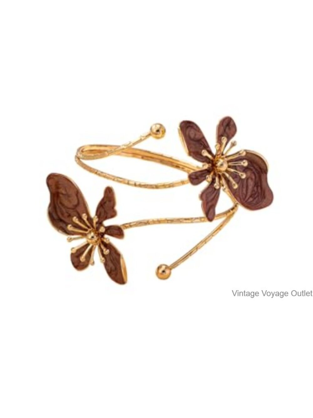 Flower Arm Cuff Bracelet Boho Upper Arm Bangle Summer Beach Jewelry Gift